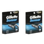 Gillette Sensor Cartridges for Men, 20 Refills